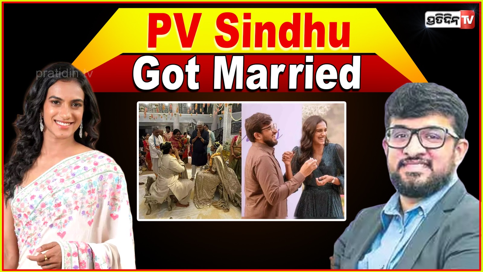 pv sindhu got married , first pic out