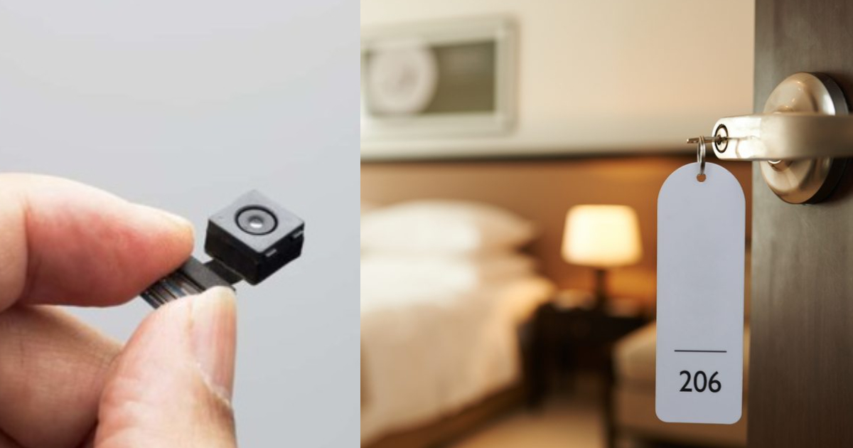 hidden camera in the hotel room, Check with your smartphone