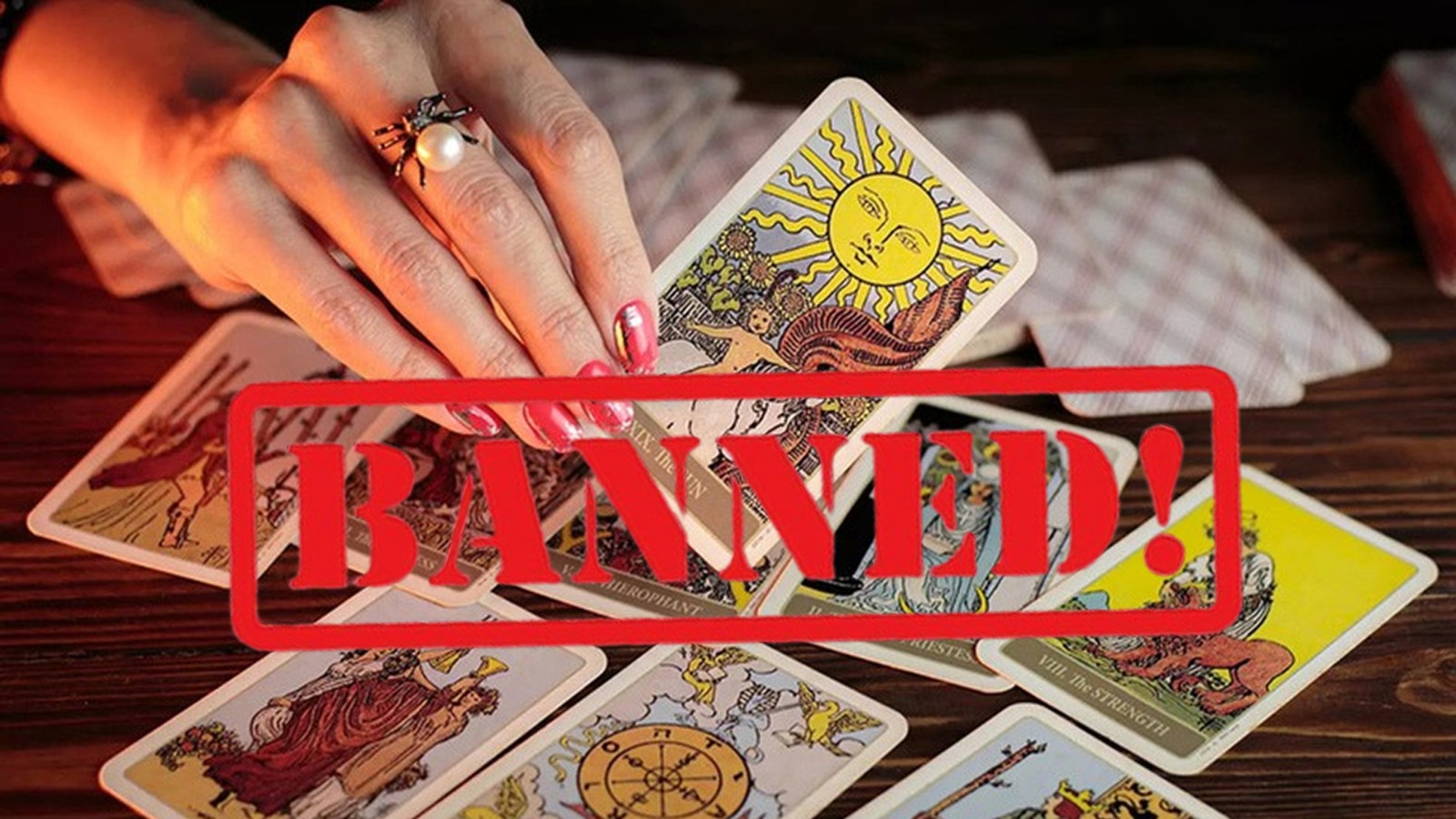 Here, fortune-telling, prediction, and palmistry are strictly banned