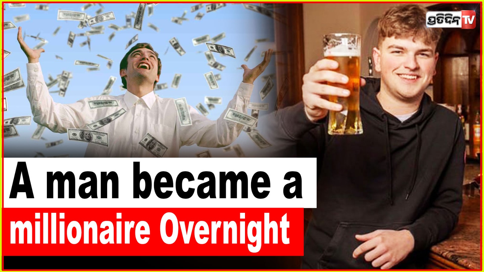 Man becomes a millionaire overnight but has to work Clearing Drain