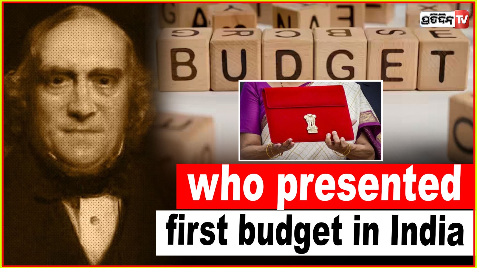 Who presented the first budget in India?