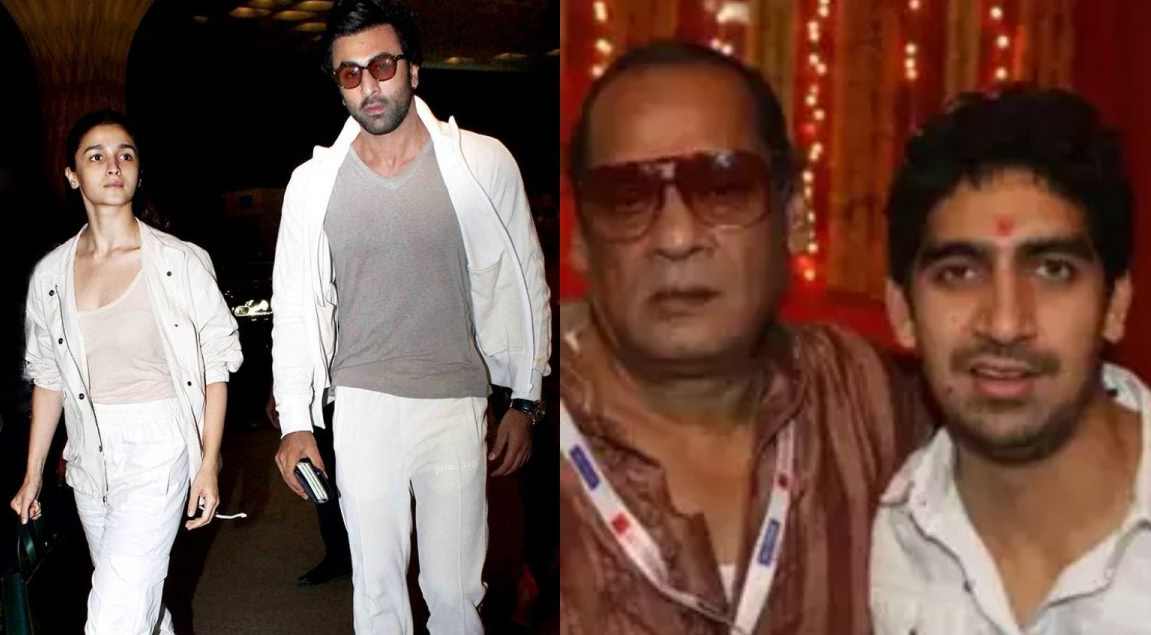 Ranbir shoulders Ayan’s dad Deb Mukherjee’s bier at funeral