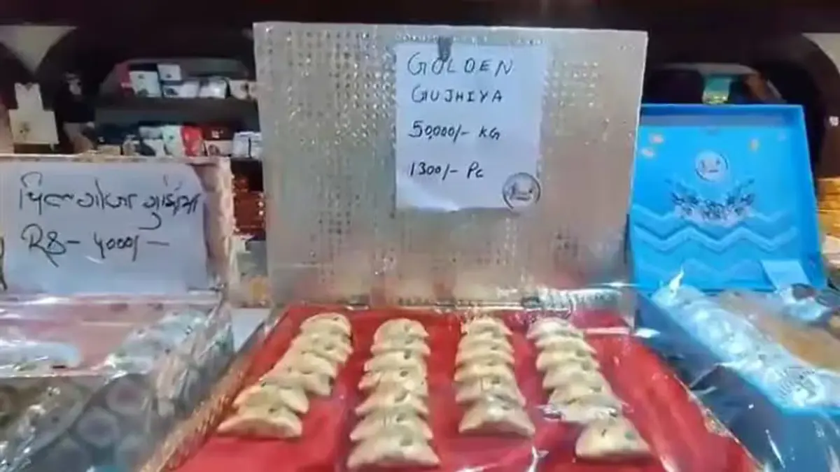 UP Sweet Shop Launches Rs 50,000 Per Kilogram 'Golden Gujiya'