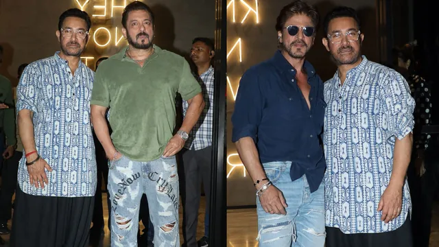 Why did Shahrukh and Salman Khan reach Aamir Khan's house?