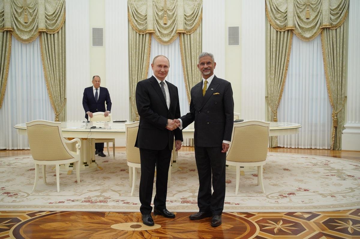 Indian Foreign Minister Jaishankar Meets With President Putin In Moscow