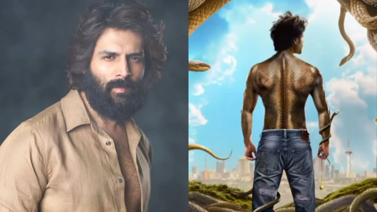 Kartik Aaryan New Look Out From Naagzilla