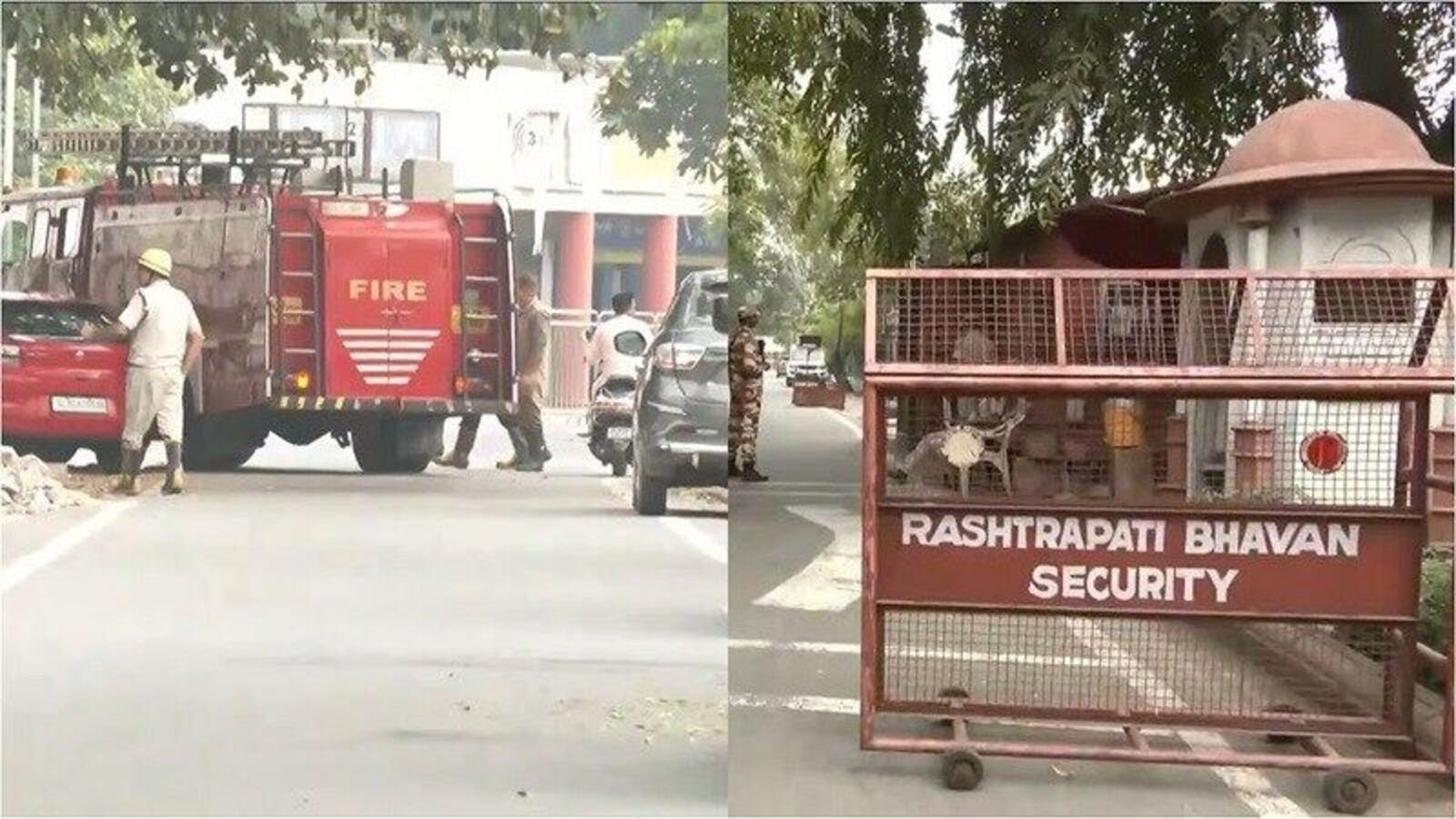 Fire Breaks Out Near Rashtrapati Bhavan; Multiple Fire Engines Rushed to Spot