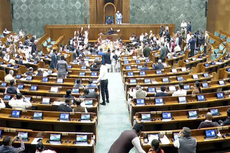 Women MPs Surround PM Modi’s Seat, Lok Sabha Disrupted Before His Speech