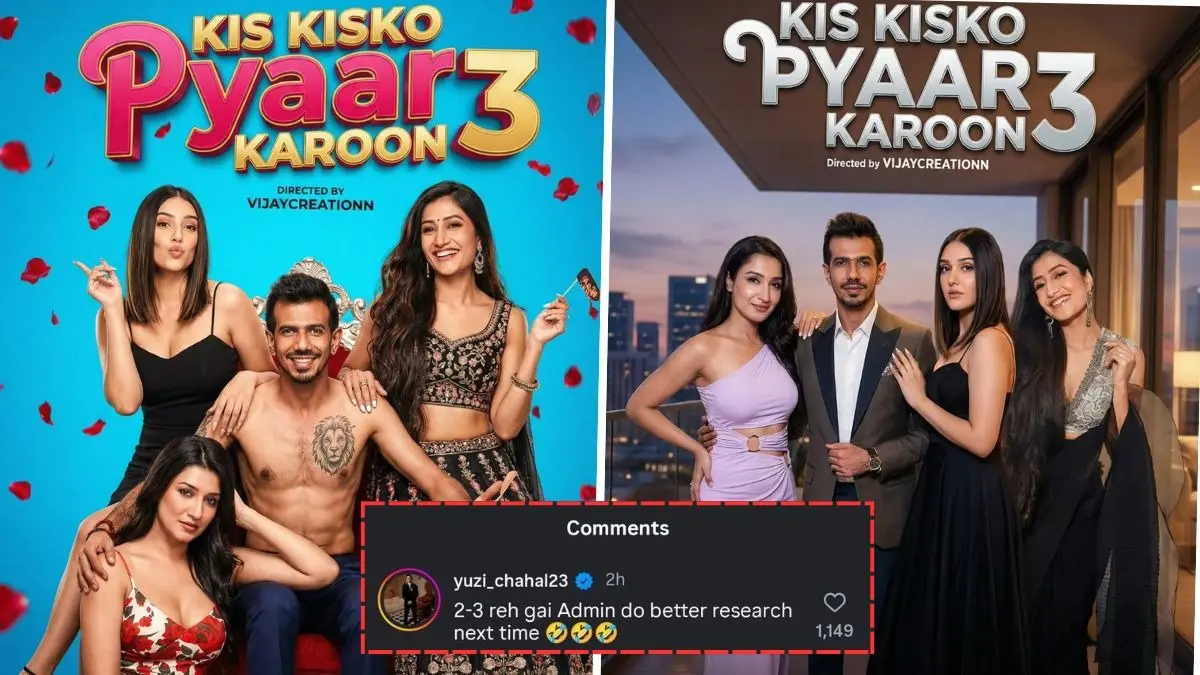 Yuzvendra Chahal Viral Ai Photo With Dhanashree, RJ Mahvash And Shefali Bagga