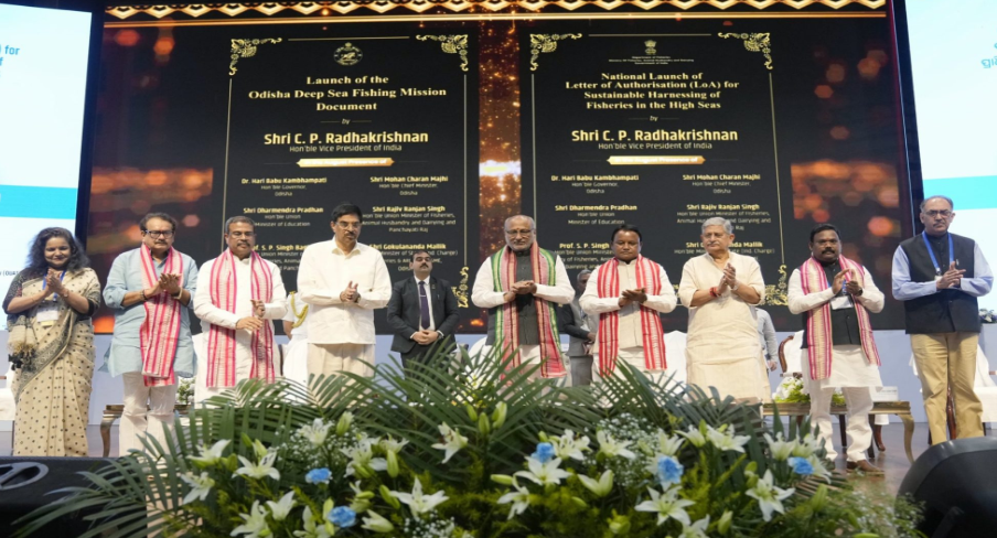 Vice President CP Radhakrishnan launches Odisha Deep Sea Fishing Mission