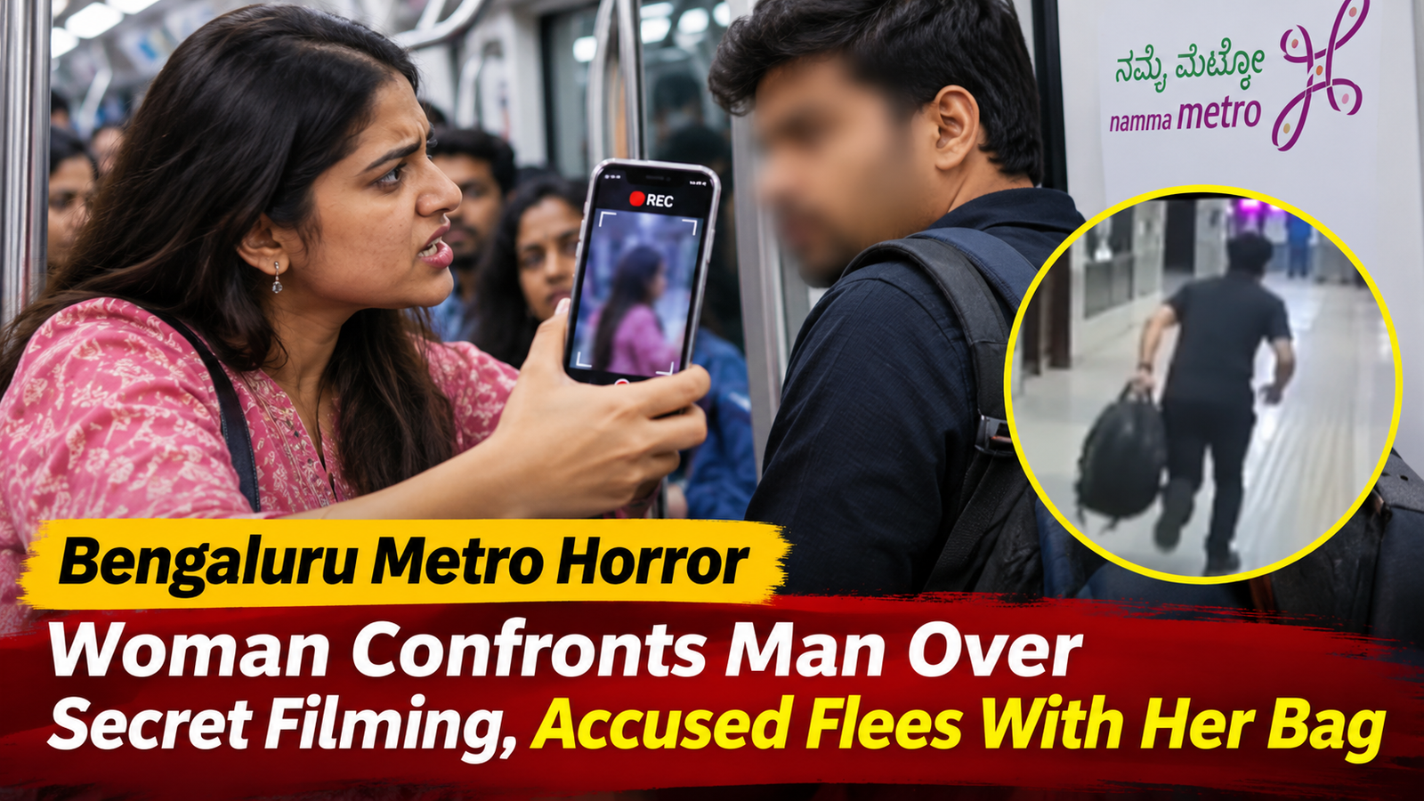 Bengaluru Metro Horror: Woman Confronts Man Over Secret Filming