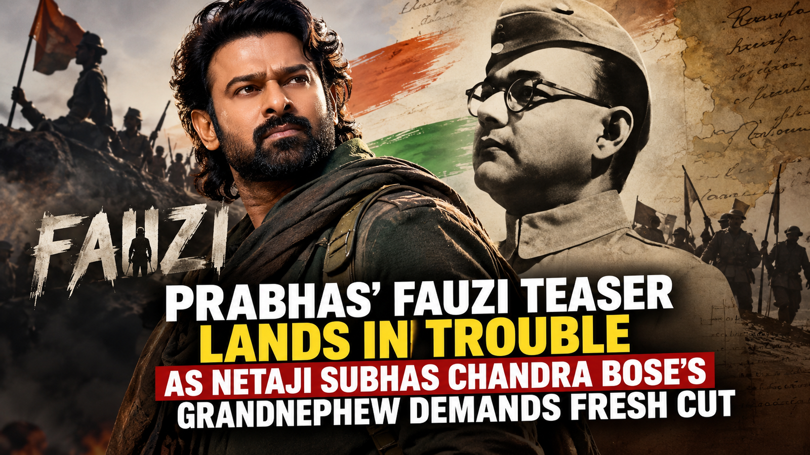 Prabhas’ Fauzi Teaser Controversy: Netaji’s Grandnephew Demands Changes